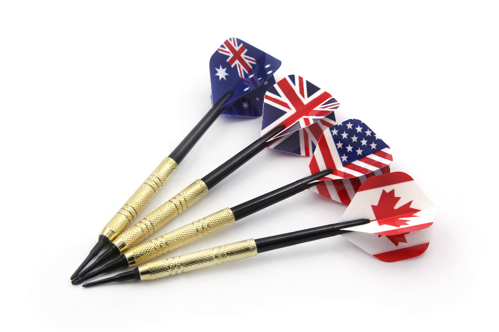 12Pcs Soft Tip Darts with 36 Extra Tips Four Kind Nice Flights Set Plastic Tips Points Needle Replacement for Electronic Dart