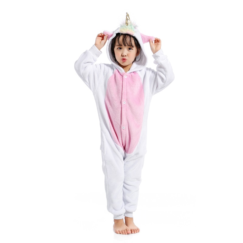 Kigurumi Onesie Kids Unicorn Pajamas For Children Animal Cartoon Blanket Sleepers Baby Costume Winter Boy Girl Licorne Jumspuit