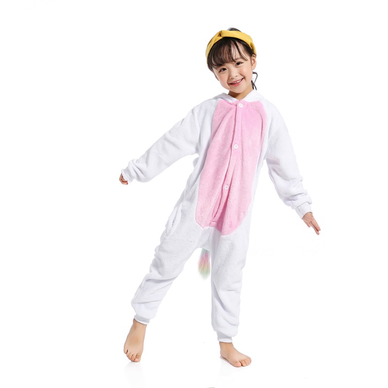 Kigurumi Onesie Kids Unicorn Pajamas For Children Animal Cartoon Blanket Sleepers Baby Costume Winter Boy Girl Licorne Jumspuit