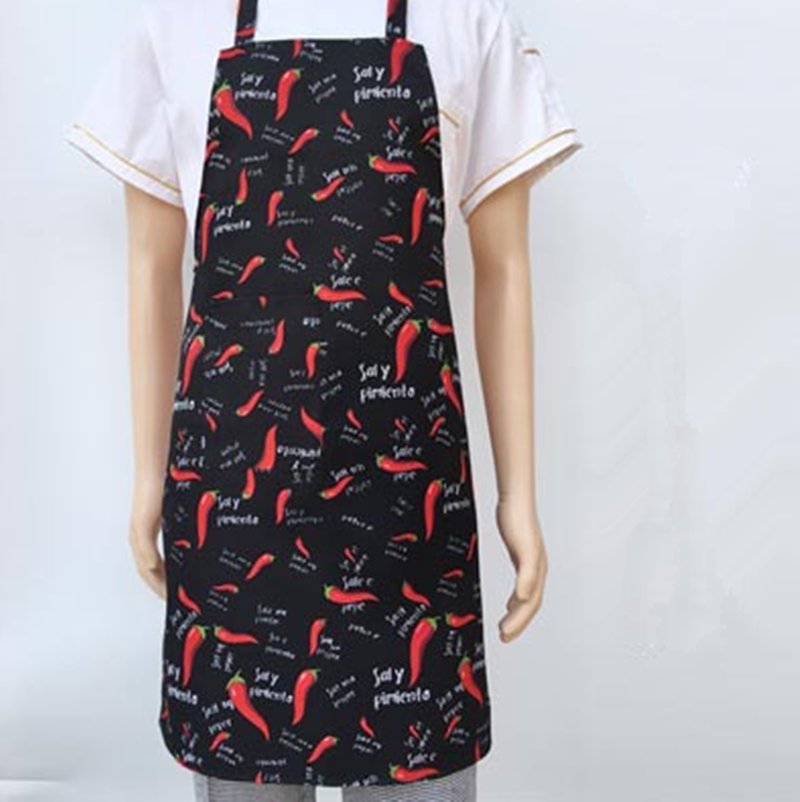 Adjustable Half-length Adult Apron Striped Hotel Restaurant Chef Waiter Apron Kitchen Cook Apron With 2 Pockets 40