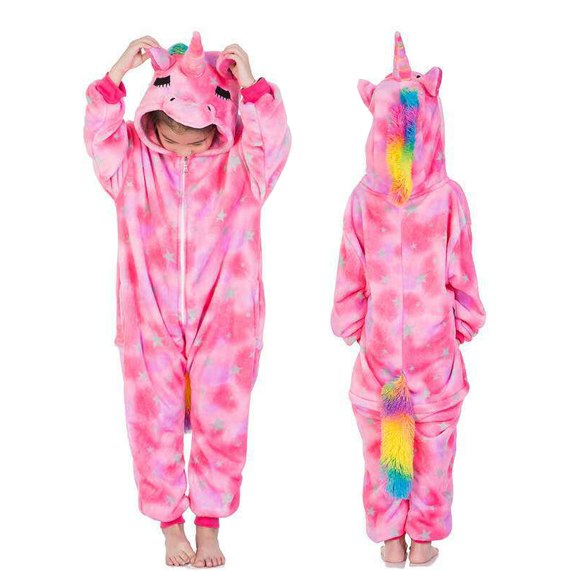 Onesie Kids Unicorn Pajamas For Children Animal