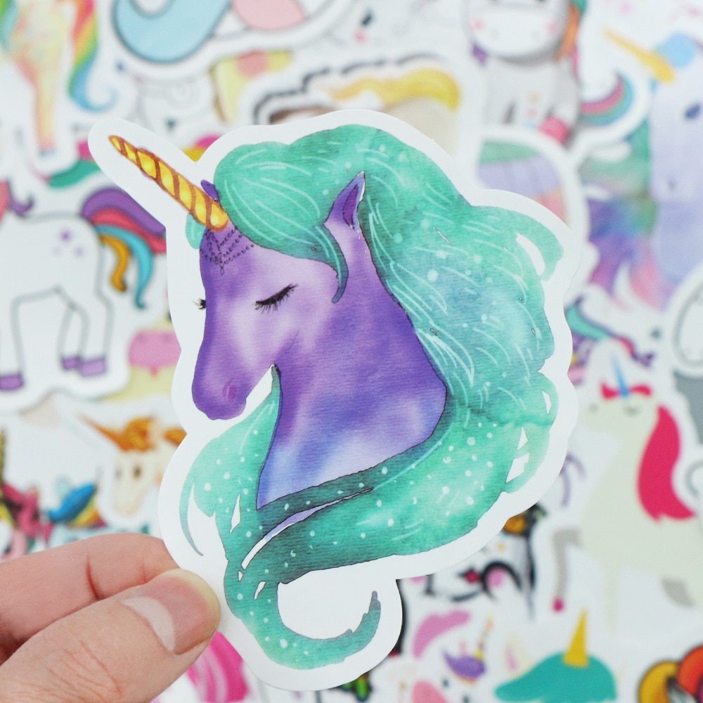 Waterproof Cartoon Unicorn Stickers Waterproof Cartoon Unicorn Stickers