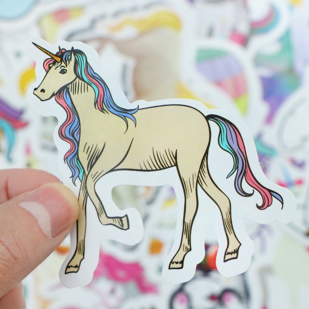 Waterproof Cartoon Unicorn Stickers Waterproof Cartoon Unicorn Stickers