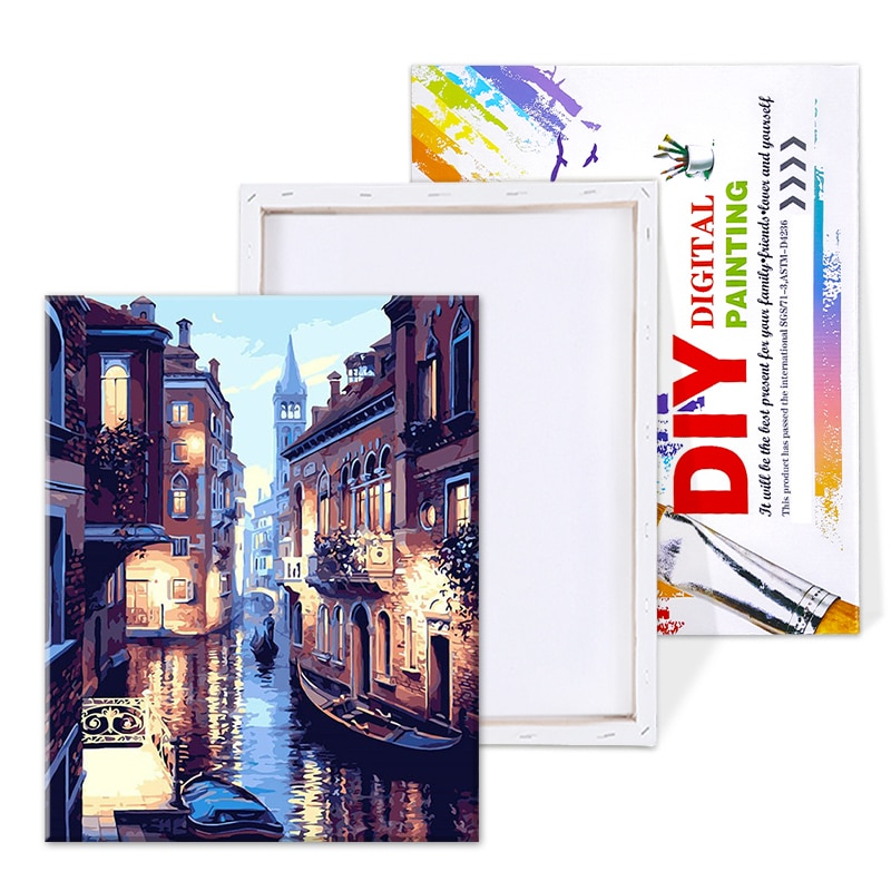 DIY Venice Street Painting by Numbers DIY Venice Street Painting by Numbers