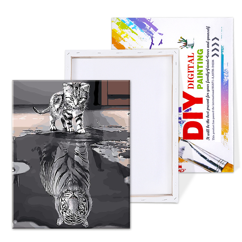 Cute Kitten DIY Painting by Numbers Picture